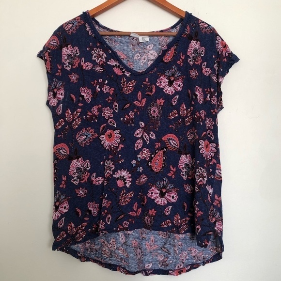 Artisan Ny floral linen top - Picture 1 of 4